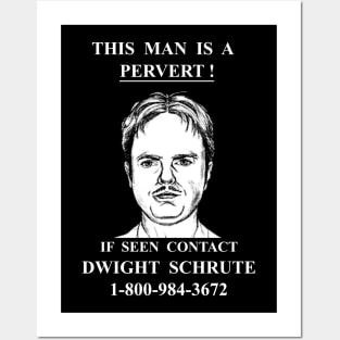 If Seen Contact Dwight Schrute Posters and Art